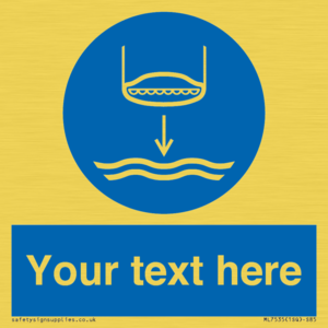 Custom Lower lifeboat to the water in launch sequence